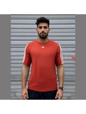 Adidas Men's Red Short Sleeve Shirt XL